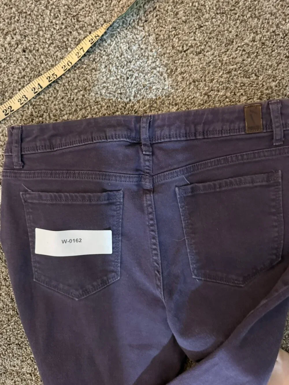 Simply Vera Vera Wang Plum Purple Skinny Mid Rise Jeans Pants Size 8